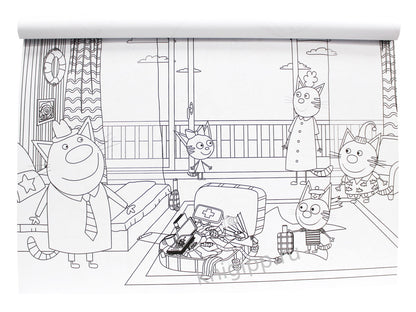 МАКСИ-ПОСТЕР. ТРИ КОТА И МОРЕ ПРИКЛЮЧЕНИЙ