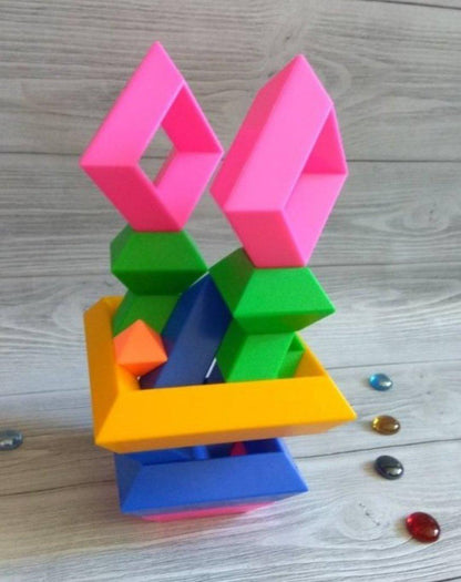 Пирамидка Тип 5 (Эрудит)  (15 деталей)         130*185*130-1 шт           480*400*300 -коробка