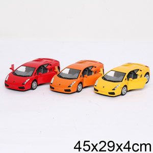 Машина металл. инерц. lamborghini gallar 1:32 цвет в ассорт. в дисплее Kinsmart уп-12шт в кор.2*6уп