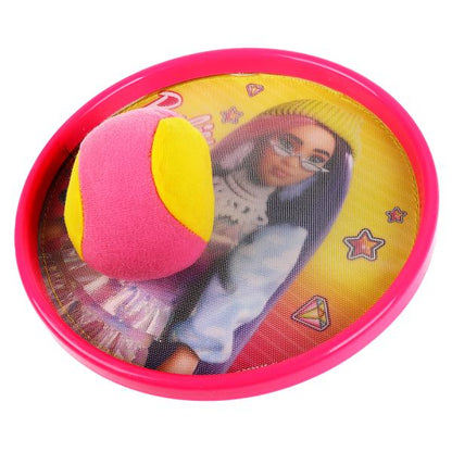 Мячеловка БАРБИ с липучкой ИГРАЕМ ВМЕСТЕ в кор.2*60шт