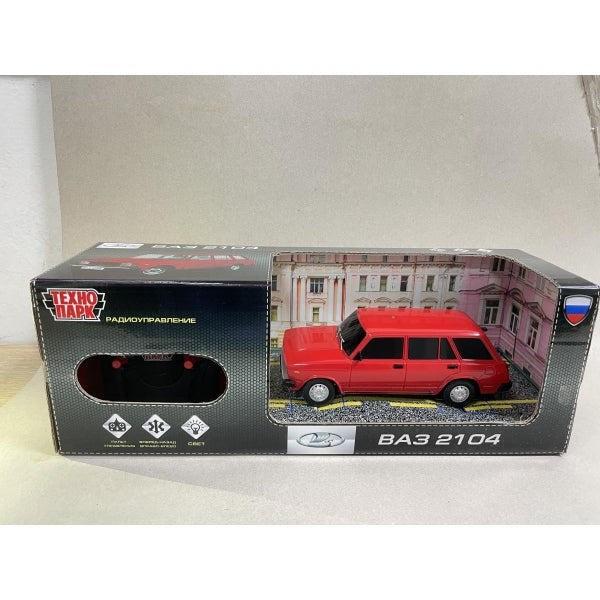 Машина ру LADA ваз-2104 свет, 18 см, красный, на бат, в кор. Технопарк в кор.48шт
