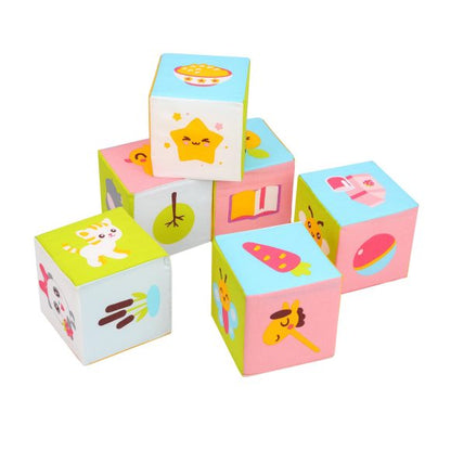 Мякиши Игрушка кубики "Малышарики" (Предметики) арт.397/16
