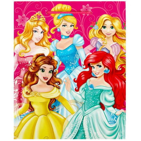 Пакет подарочный глянцевый m, принцессы,140 гр/м2 ЧУДО ПРАЗДНИК в кор.12*12шт