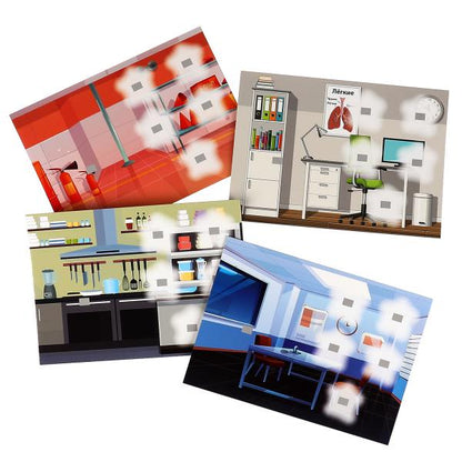 Профессии. Игра с липучками в коробке. 285х190х35мм. Умные игры в кор.20шт