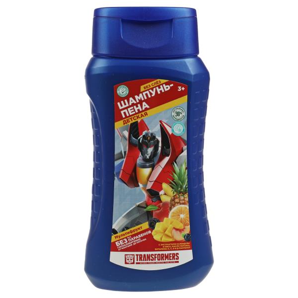 Детский шампунь-пена Трансформеры "мультифрукт"экстрактами календулы и овса 250ML Умка в кор.6шт