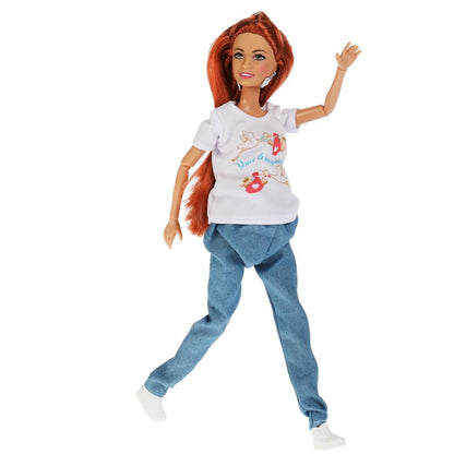 Карапуз. Кукла "София" 29см беременная, 1 младенец, кэжуал, расческа, арт.66001B1-C1-S-BB