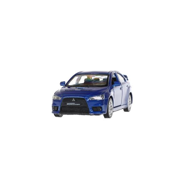Машина металл MITSUBISHI lancer Evolution, 11,4 см, двери, инерц., кор. Технопарк в кор.2*48шт