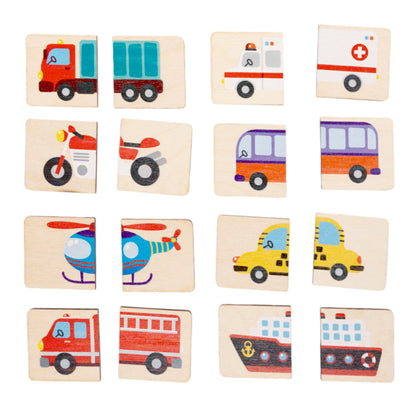 Пазлы из дерева "Половинки" Транспорт