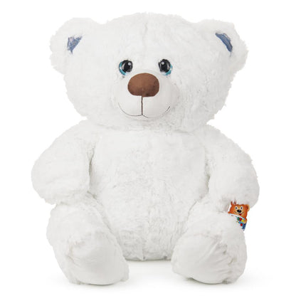 Игрушка мягкая "мульти-пульти" мишка белая с бантиком 50см, без чипа "МУЛЬТИ-ПУЛЬТИ" в кор.24шт