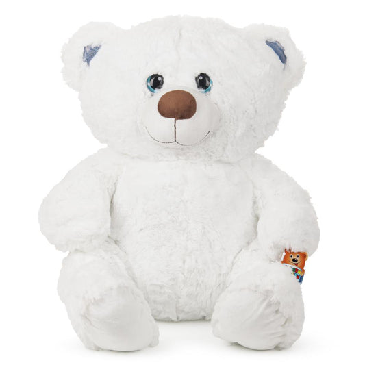 Игрушка мягкая "мульти-пульти" мишка белая с бантиком 50см, без чипа "МУЛЬТИ-ПУЛЬТИ" в кор.24шт