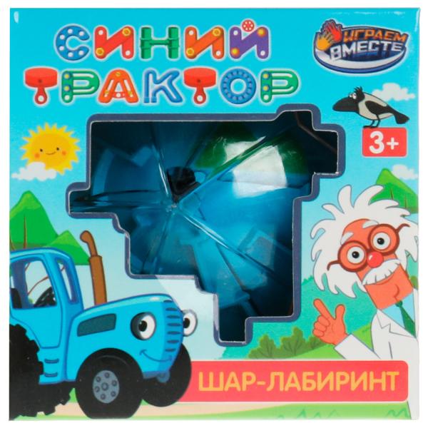 Логическая игра шар-лабиринт СИНИЙ ТРАКТОР кор.8*8*8см ИГРАЕМ ВМЕСТЕ в кор.2*120шт