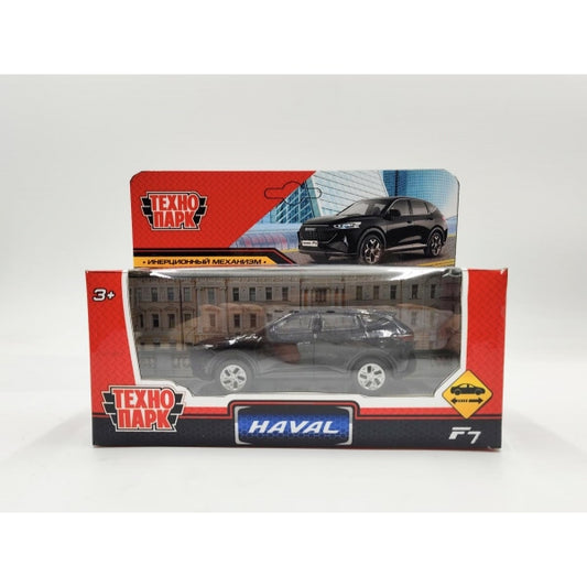 Машина металл haval f7 длина 10,5 см, инерц, черный, в кор. Технопарк в кор.2*36шт