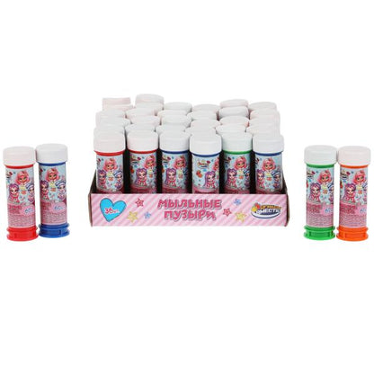 Мыльные пузыри куклы-модницы 60мл ИГРАЕМ ВМЕСТЕ уп-36шт в кор.6уп