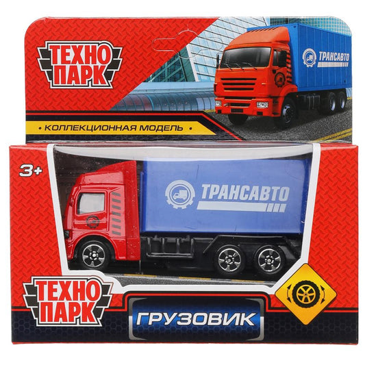 1710I148-R306115 Машина металл ГРУЗОВИК 10,5 см, красный, кор. Технопарк в кор.2*120шт