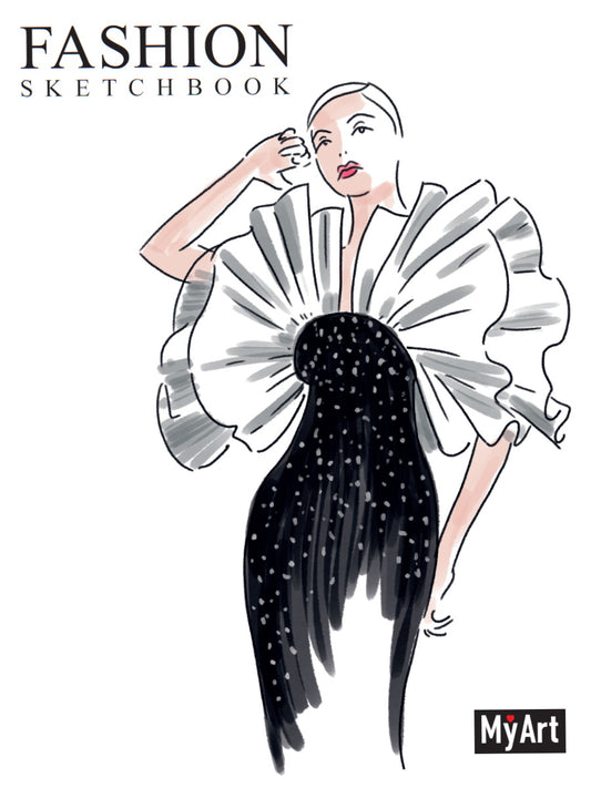 My Art. Fashion СКЕТЧБУК на гребне. Дива