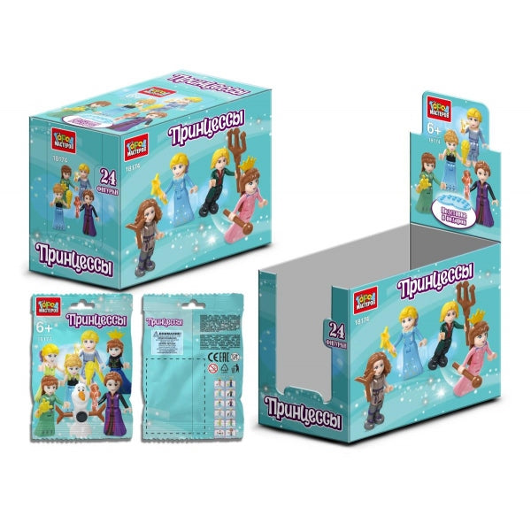Конструктор фигурки frozen в пакетах. дисплей Город мастеров уп-24шт в кор.2*20уп