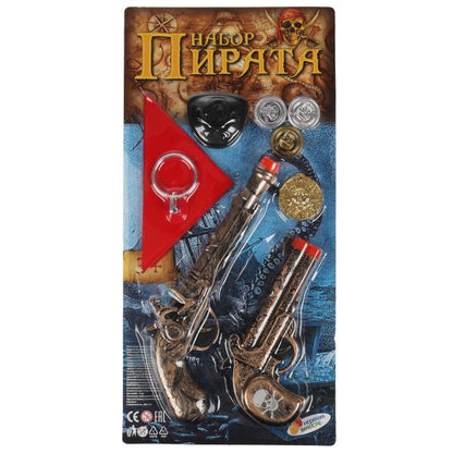 Играем вместе. Набор пирата блист.21*43,5*5 см (2 пистолета,повязка на глаз,монеты) арт.A1030276C-R