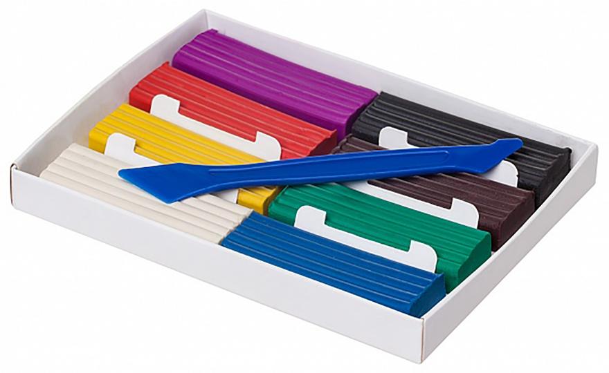 Пластилин 8цв 160г со стеком Ушастики,KPn_08880