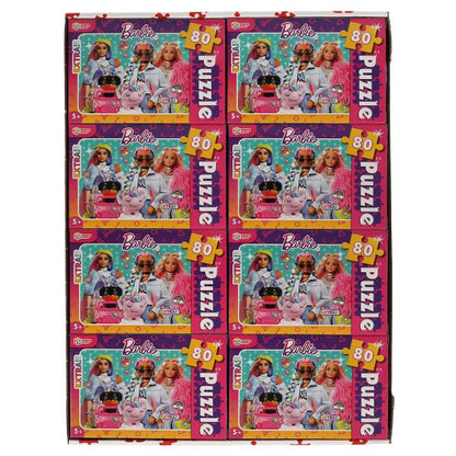 Барби. Пазлы классические в коробке. Пазл 80 деталей. Умные игры уп.16шт в кор.128шт