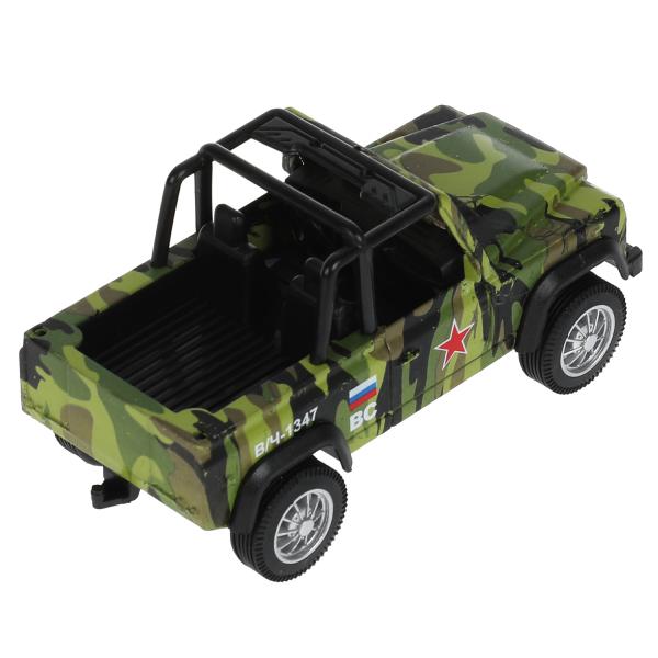 1904C350-RМашина металл свет-звук ВНЕДОРОЖНИК 10,5 см, инерц., КАМУФЛЯЖ, кор. Технопарк в кор.2*120ш