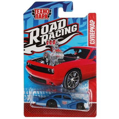 Machine en métal ROAD RACING SUISSE 7,5 cm, dans un assortiment, en blister. Parc technologique en cor.2*360шт