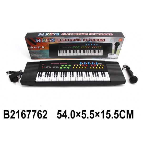 Электроорган (220В/на бат.) с микрофоном, провод USB 5438А в кор. в кор.36шт