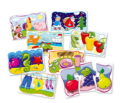 Пазлы тройные "Собери в группе" 24 эл Baby Toys (макси)