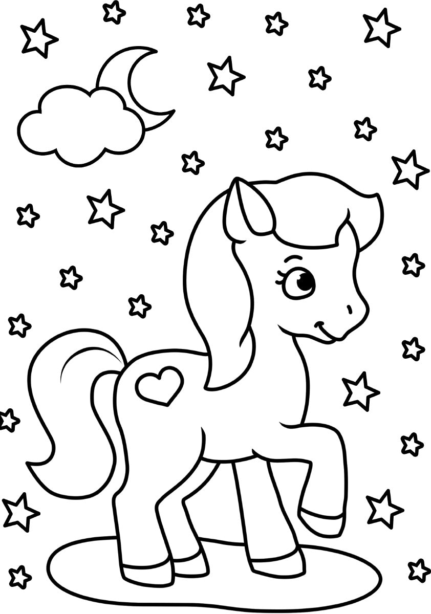 РАСКРАСКА А5 эконом. ПОНИ