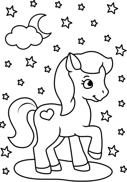 РАСКРАСКА А5 эконом. ПОНИ