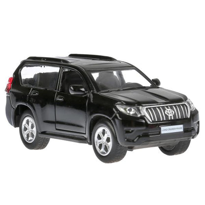 Машина металл свет-звук "TOYOTA PRADO"12см, откр. двери, инерц.,черный в кор. Технопарк в кор.2*36шт