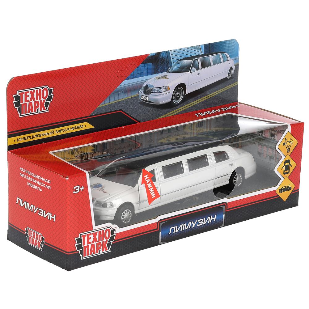 LIMO80208-18SL-MIX 313421 Машина металл свет-звук ЛИМУЗИН 18 см, двери, капот, инерц, ассорт, кор.