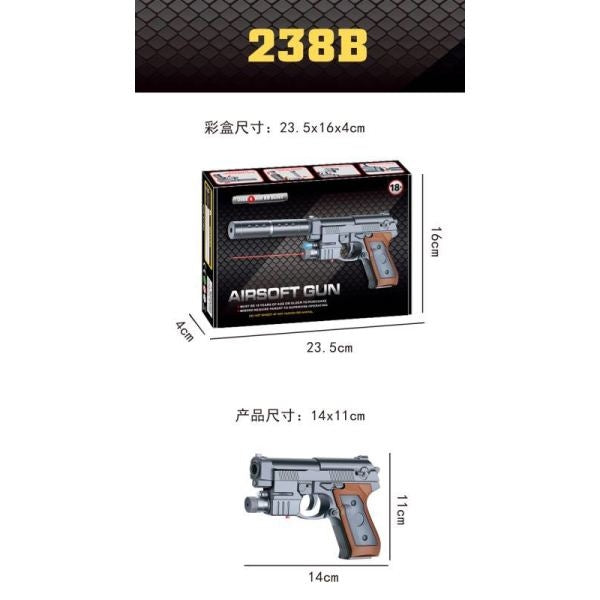 Pistolet avec laser. Il s'agit d'un téléphone portable avec le téléphone 238B en cor. dans le cor.2*60шт