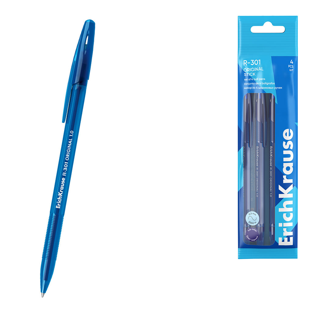 Ручка шариковая R-301 CLASSIC 1.0 Stick черная