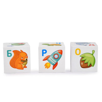 ДК.Кубики "Кубики для умников. Азбука" 12 шт (без обклейки) арт.00712 /20*
