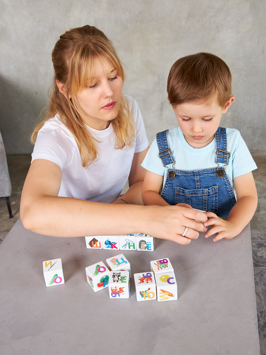 ДК.Кубики "Кубики для умников. Азбука" 12 шт (без обклейки) арт.00712 /20*