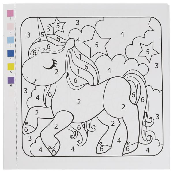 Единороги. Раскраска Квест по цвету. 240х240 мм, 24 стр. 4+0 Умка в кор.50шт