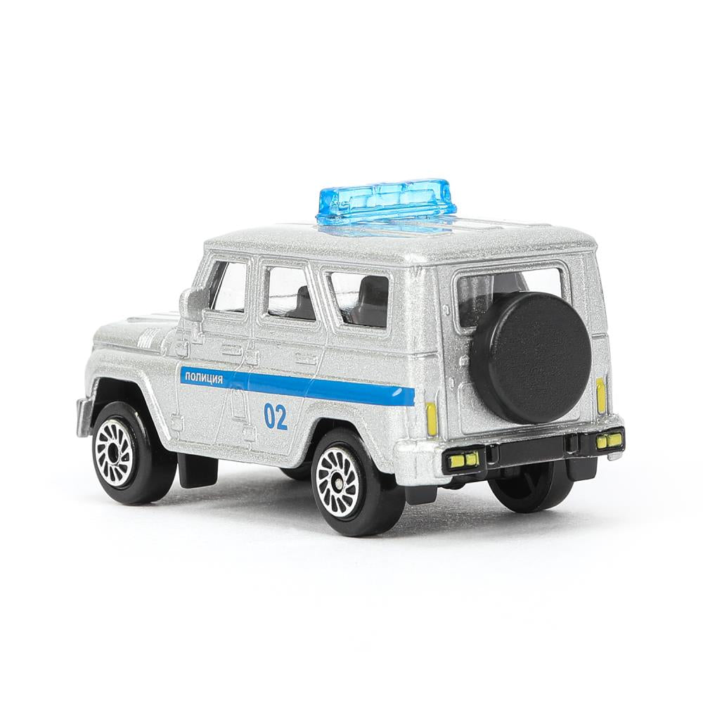 Машина металл УАЗ СПЕЦТЕХНИКА 7,5 см, в ассортименте, блистер. Технопарк в кор.3*96шт