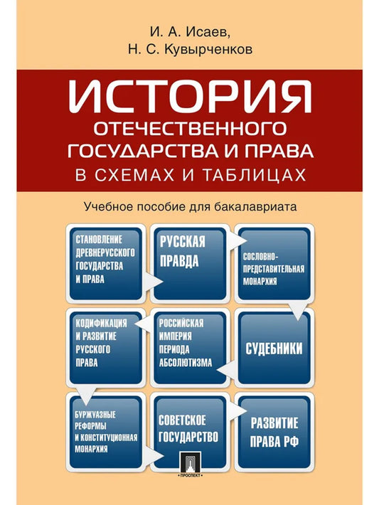 История отечественного государства и права в схемах и таблицах.Уч.пос. для бакалавриата.-М.:Проспект,2025.