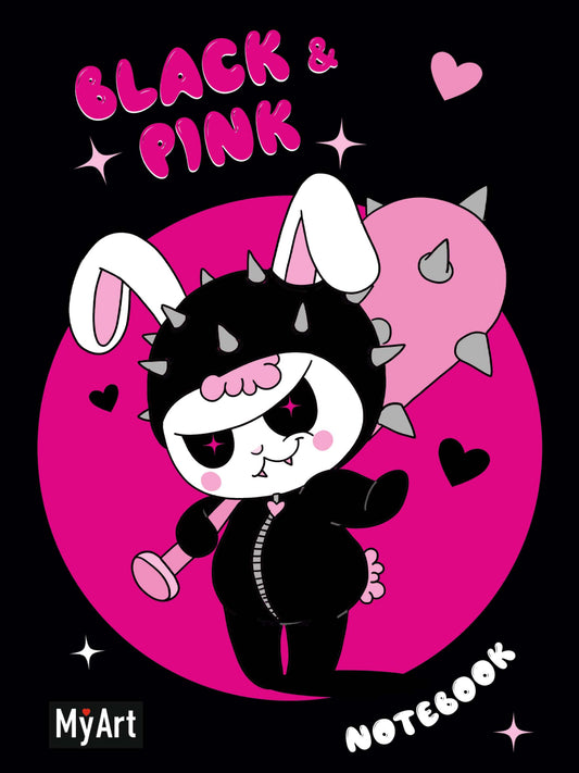 MyArt. БЛОКНОТ в линию Black & Pink. НеЗая