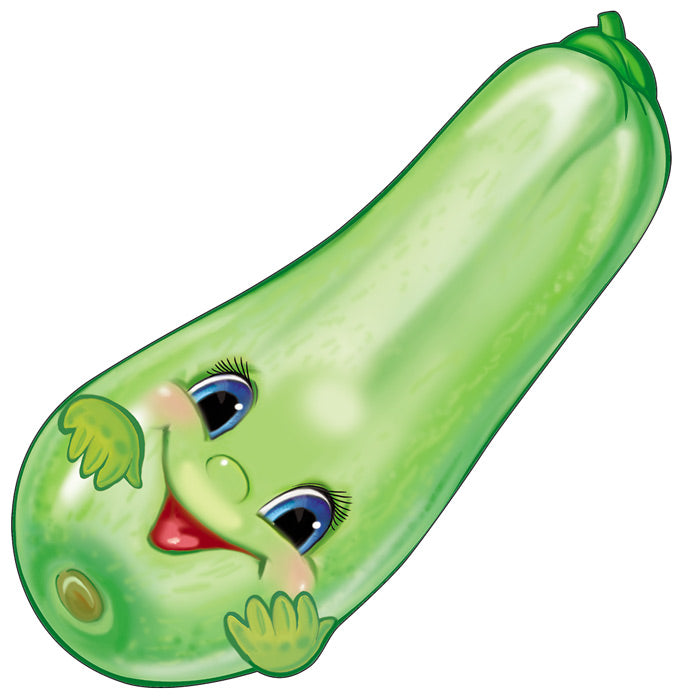 ФМ1-17516 (14078) Плакат вырубной А4. Кабачок (двухсторонний, ВД-лак)