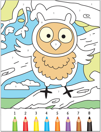 Раскрашиваем по цифрам. В лесу