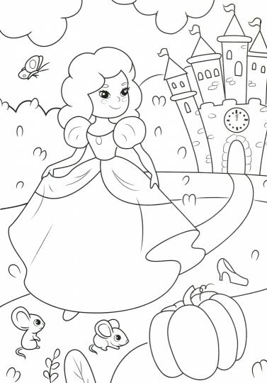 МОЯ РАСКРАСКА А4 чёрная. СКАЗОЧНЫЙ МИР