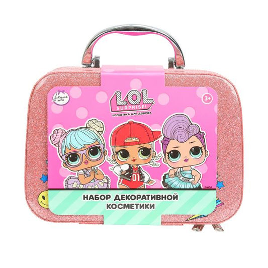 Косметика ДЛЯ ДЕВОЧЕК ЛОЛ румяна, лак д/ногтей, помада,блестки, кисточки МИЛАЯ ЛЕДИ в кор.2*30шт