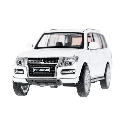 Машина металл светзвук MITSUBISHI pajero 4wd турбо,14,5 см, двери, инерция Технопарк в кор.2*24шт