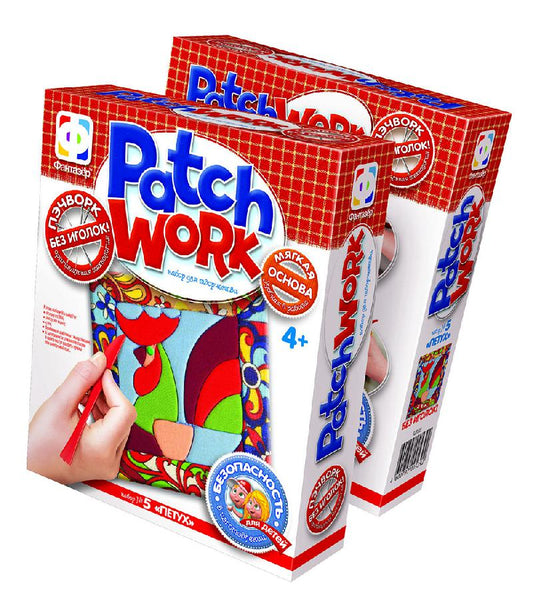 123135 Символ года Пэчворк без иголки Петух