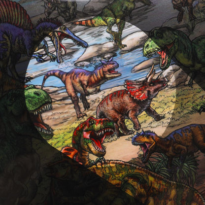 По следам динозавров (книжка 190х190мм с фонариком. спираль. 16стр) Умка в кор.40шт