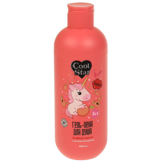 Гель-пена для ванн Cutie сладкий персик 400 мл Cool Star в кор.6шт
