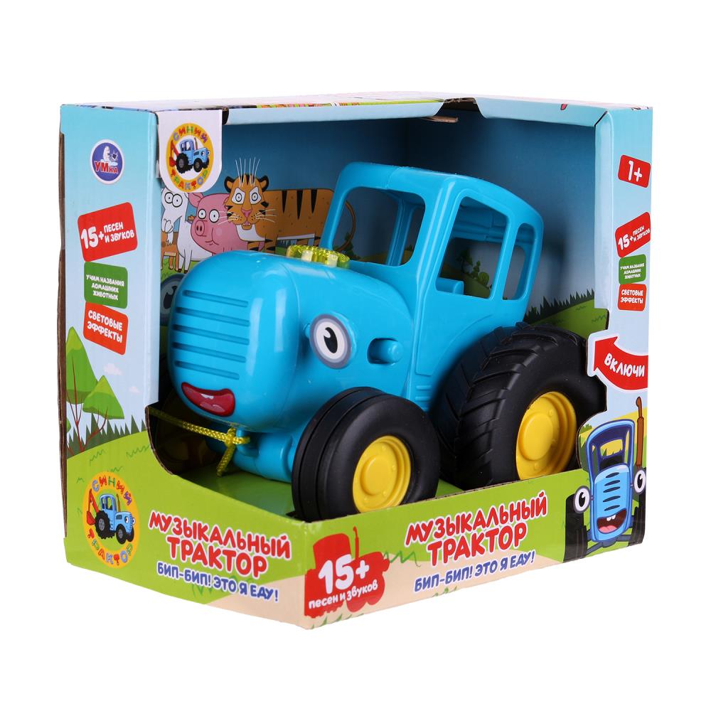 Музыкальный ТРАКТОР СИНИЙ ТРАКТОР 15 песен,звуков в кор. Умка в кор.72шт