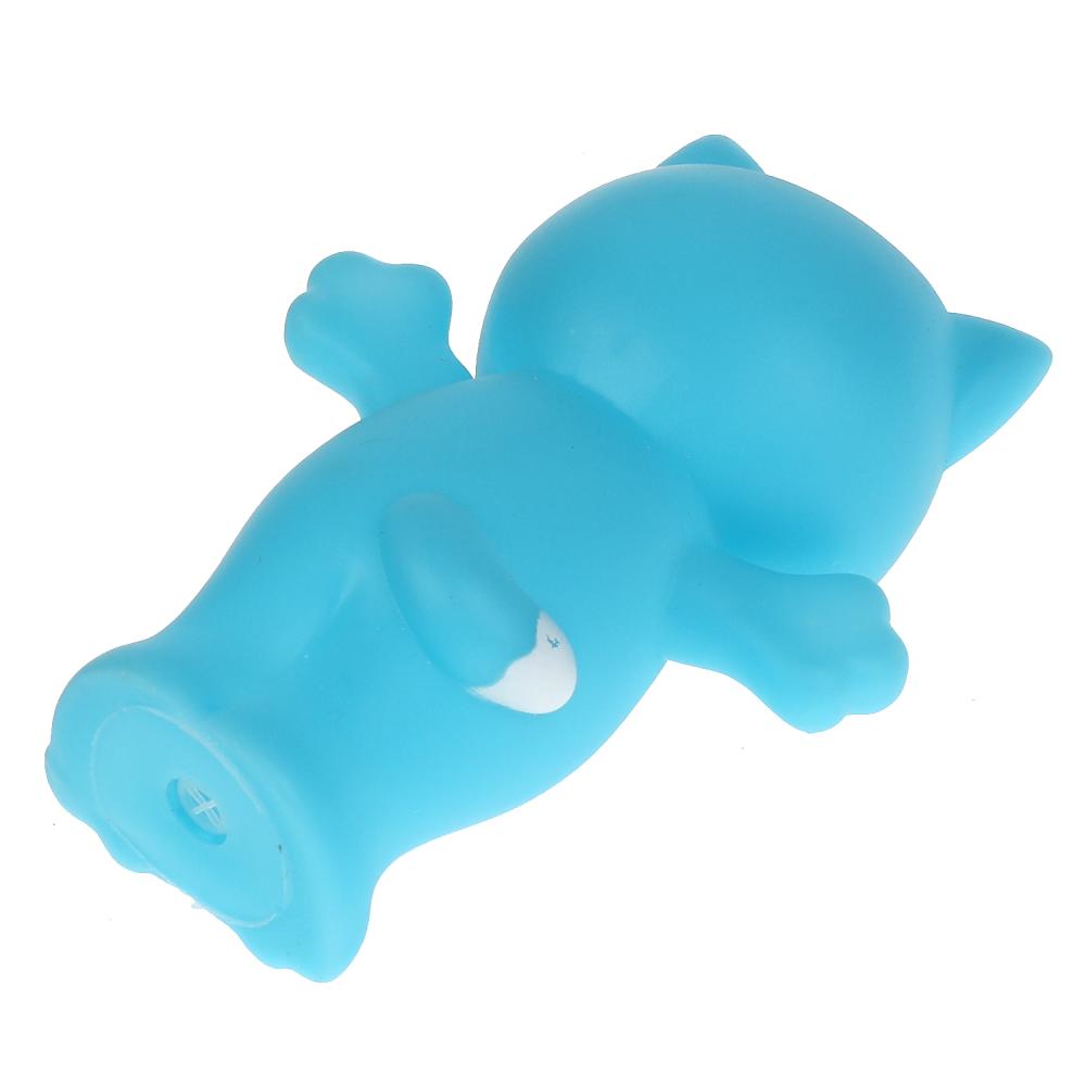 Игрушка для ванны котик 9 см, в сетке, КАПИТОШКА в кор.2*240шт
