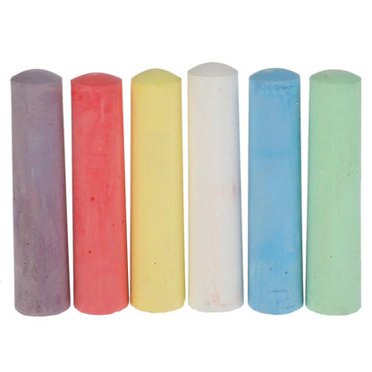 Мелки цветные асфальтовые для творчества, Три Кота 12 шт (6 цв), в ведре МУЛЬТИ АРТ в кор.24наб